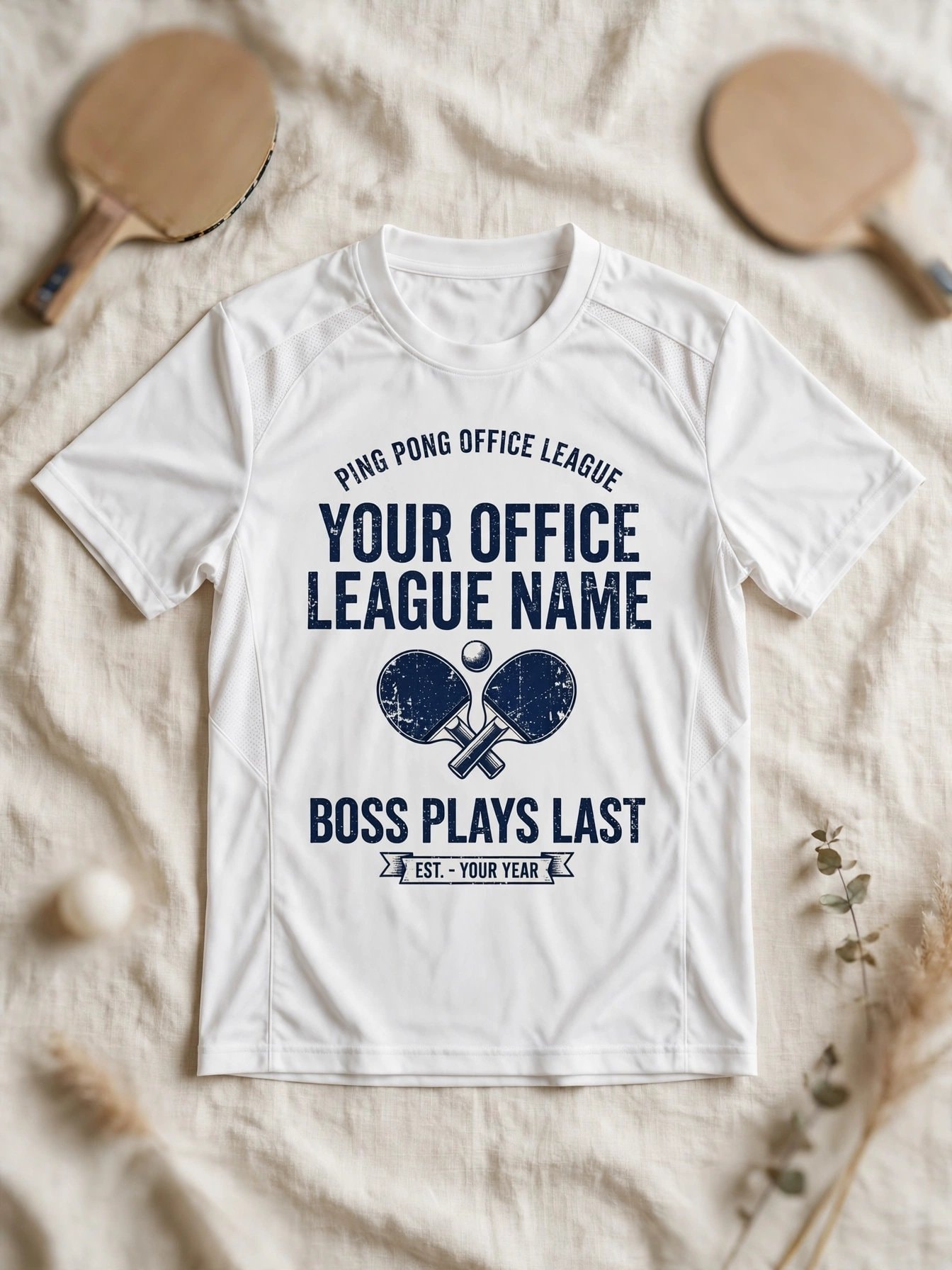 Funny Ping Pong Team Jersey – Custom Office League Shirt